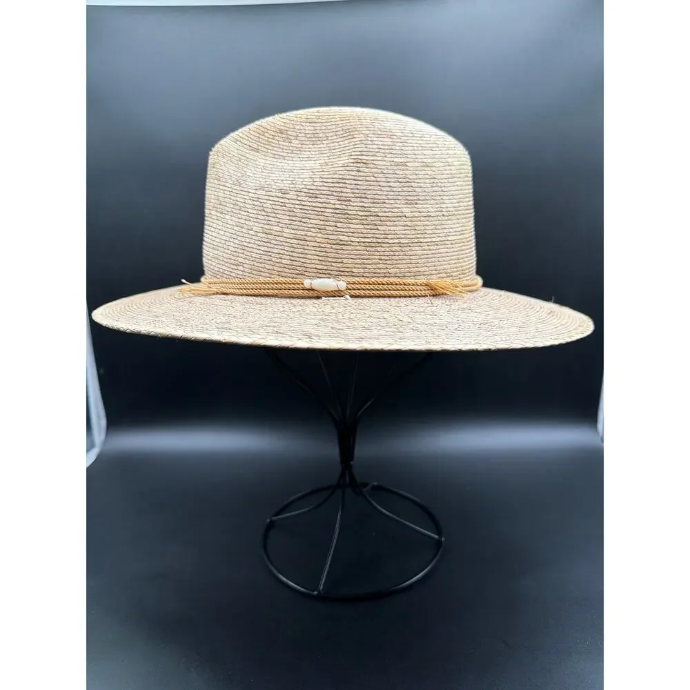 Legitimo Sahuayo Mexico Palm Straw Cowboy Hat Size 55 US 6 7/8 Small Western Cap